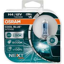 Osram COOL BLUE® INTENSE H4 NextGen. 5000K +100%,...