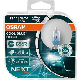 Osram COOL BLUE® INTENSE H11 NextGeneration 5000K +100%, Halogen 12V, DUOBOX - 64211CBN-HCB