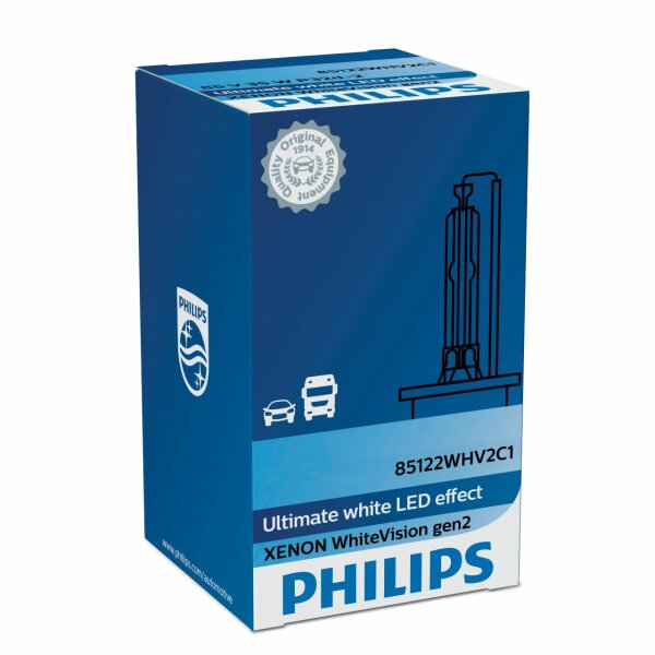 D3S 35W PK32d-5 White  Vision 5000K Xenon 1st. Philips