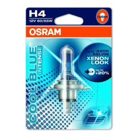 Osram COOL BLUE® INTENSE H4, Halogen 12V, Einzelblister -...