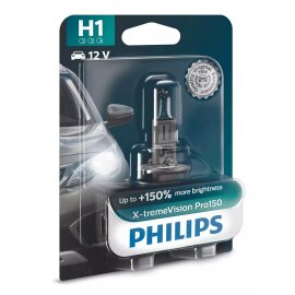 H1 12V 55W P14,5s X-tremeVision Pro150 1St. Blister Philips