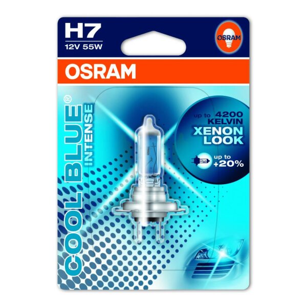 Osram COOL BLUE® INTENSE H7, Halogen 12V, Einzelblister - 64210CBI-01B