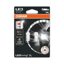 W5W LEDriving SL Red 12V Blister 2 St. OSRAM