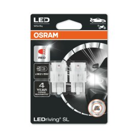 W21/5W LEDriving SL Red 12V Blister 2 St. OSRAM