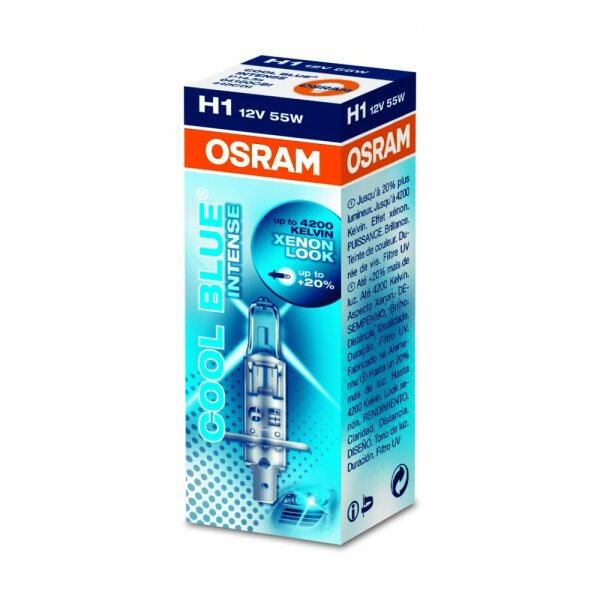 Osram COOL BLUE® INTENSE H1, Halogen 12V, 1er Faltschachtel - 64150CBI