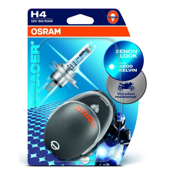 Osram MOTORCYCLE LAMPS H4, Halogen 12V, Doppelblister - 64193XR-02B