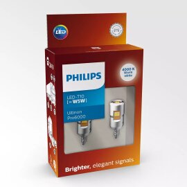 LED W5W 24V 1W Ultinon Pro6000 SI 4000K NOECE 2St. Philips