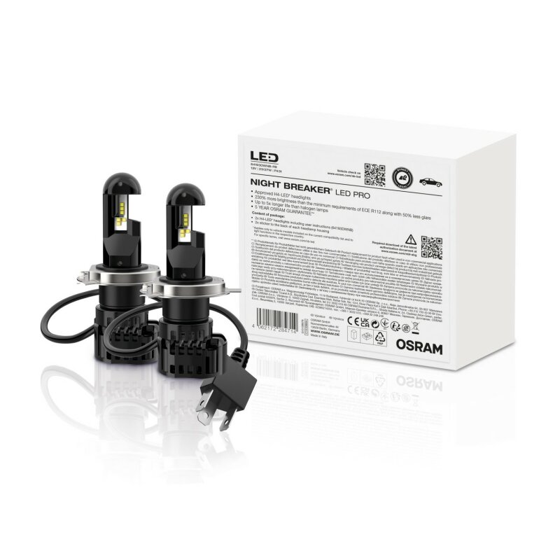 OSRAM H7 NIGHT BREAKER LED StVZO-Konforme LED-Nachrüstlampe +220% mehr Licht