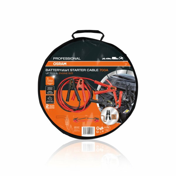 BATTERYstart PRO Batterie Starthilfekabel 700A 1Set OSRAM - Auto