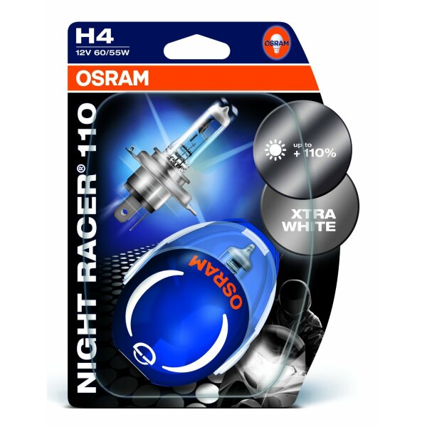 Osram MOTORCYCLE LAMPS H4, Halogen 12V, Doppelblister - 64193NRP-02B