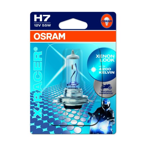 Osram MOTORCYCLE LAMPS H7, Halogen 12V, Einzellampe - 64210XR-01B