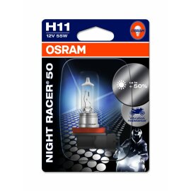Osram MOTORCYCLE LAMPS H11, Halogen 12V, Einzellampe -...