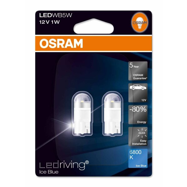 Osram LED Family W5W,  12V, Doppelblister - 2850BL-02B