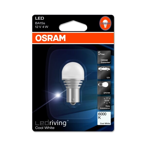 Osram LED Family PY21W,  12V, 1er Blister - 7556CW -01B
