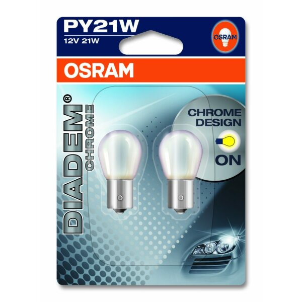 Osram DIADEM® Chrome  PY21W,  12V, Doppelblister - 7507DC-02B