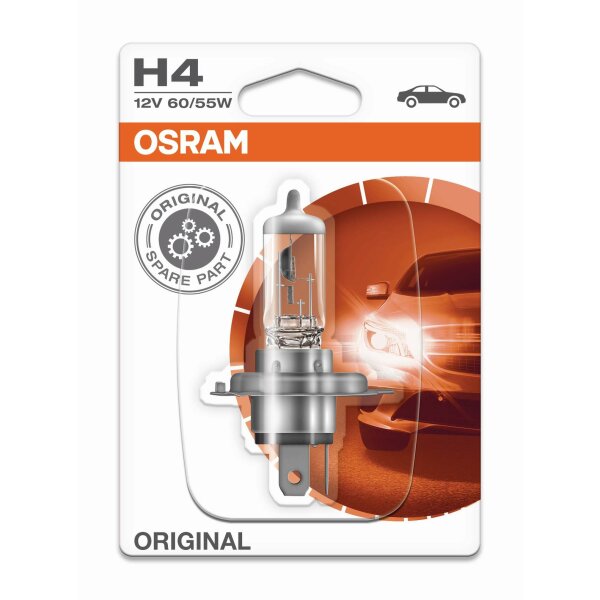 Osram Orginal H4, Halogen 12V, Einzelblister - 64193-01B