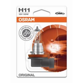 Osram Orginal H11, Halogen 12V, Einzelblister - 64211-01B