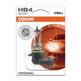 Osram Orginal HB4, Halogen 12V, Einzelblister - 9006-01B