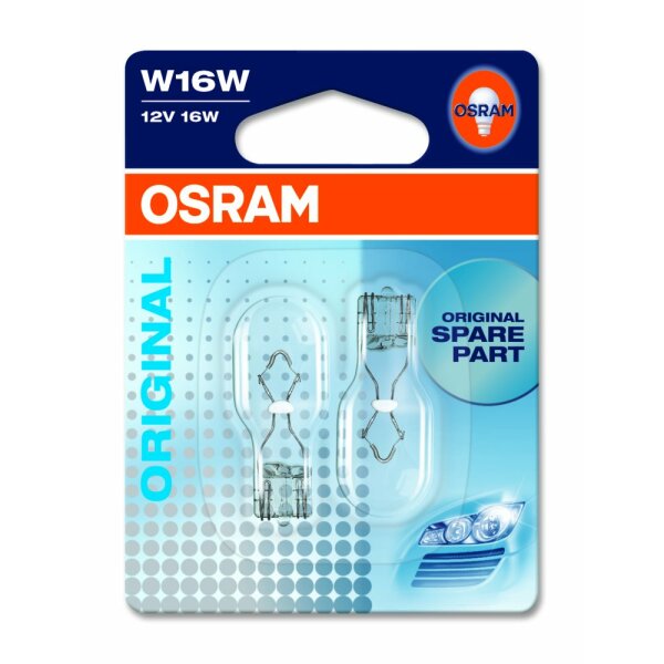 Osram Signallampe W16W, 12V, Doppelblister - 921-02B