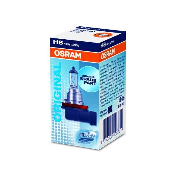 Osram Orginal H8, Halogen 12V, 1er Faltschachtel - 64212