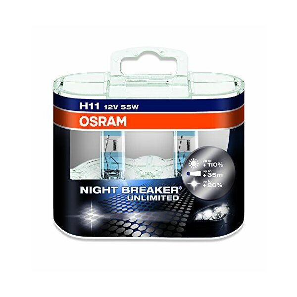 Osram NIGHT BREAKER® UNLIMITED  H11, Halogen 12V, Doppelbox- 64211NBU