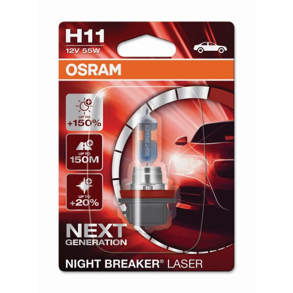 NIGHT BREAKER® LASER Next Generation H11 Einzelblister