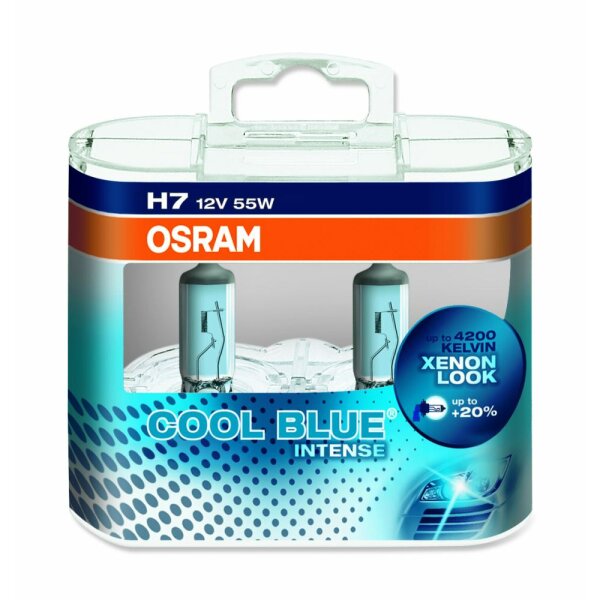 Osram COOL BLUE® INTENSE H7, Halogen 12V, DUOBOX - 64210CBI-HCB