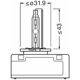 D5S 12V+24V 25W PK32D-7 Original XENARC Faltschachtel OSRAM