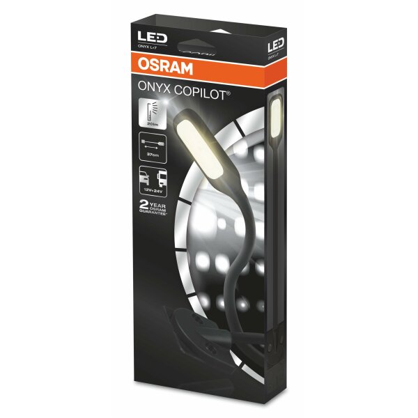 ONYX Copilot L Flexibles LED Leselicht 37mm 12V /24V OSRAM