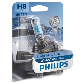 H8 12V 35W PGJ19-1 WhiteVision Ultra 1St. Philips