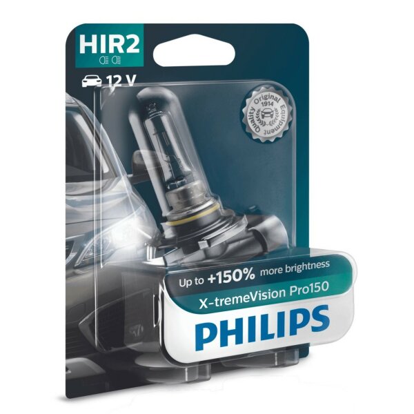 HIR2 12V 55W PX22d X-tremeVision Pro150 1St. Blister Philips