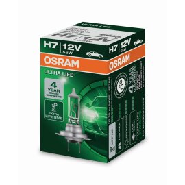 Osram  ULTRA LIFE H7, Halogen 12V, 1er Faltschachtel -...