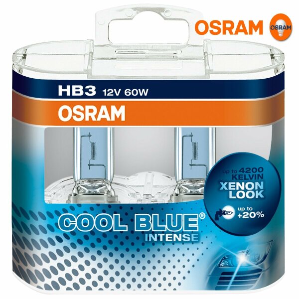 Osram COOL BLUE® INTENSE HB3, Halogen 12V, DUOBOX - 9005CBI-HCB