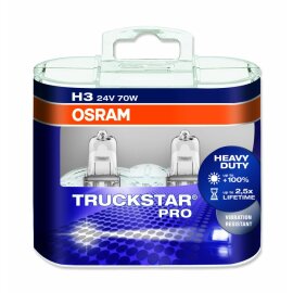 Osram  TRUCKSTAR® PRO H3, Halogen 24V, DUOBOX - 64156TSP-HCB