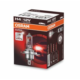 Osram SUPER H4, Halogen 12V, 1er Faltschachtel - 64193SUP